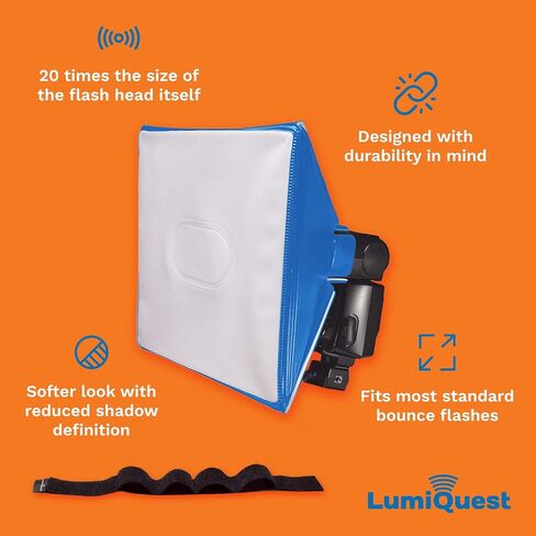 SoftBox III, Mini SoftBox Diffuser, Universal Design for External Camera Flashes, Black in Saudi Arabia