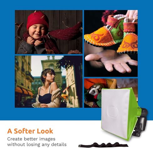 LumiQuest SoftBox III، موزع SoftBox صغير، موزع فلاش SoftBox وتصوير ناشر للضوء، صندوق ناعم صغير، صندوق ناعم محمول، تصميم عالمي لمضات الكاميرا الخارجية، أسود in Kuwait