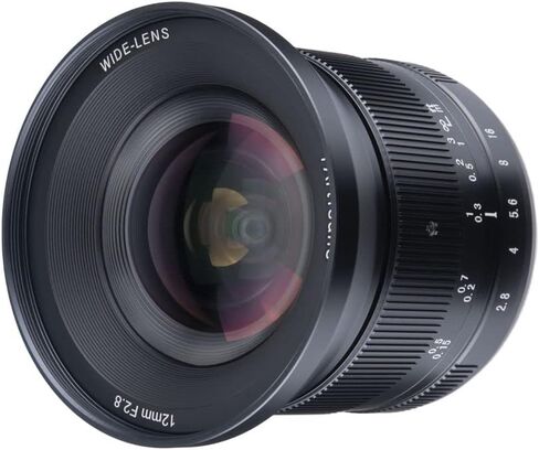 7artisans 12 مم F2.8 II عدسة واسعة الزاوية، متوافقة مع كاميرات APS-C Sony E-mount عديمة المرآة A5000 A5100 A6000 A6100 A6300 A6400 A6500 A6600 NEX-3 NEX-3N NEX-3R NEX-5T NEX-5R NEX-5 NEX- 5N نيكس-7 نيكس5C in Saudi Arabia