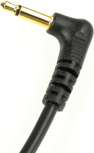 Foto&Tech 90in(2.3M) Stretch/23in Coiled HEAVY WEIGHT LOCKING 3.5mm to Male Flash PC Sync Cable with Screw Lock Compatible with PocketWizard Plus III/Plus II&Nikon Canon Most DSLR Camera Flash Trigger in Saudi Arabia