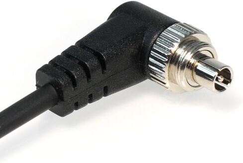Foto&Tech 90in(2.3M) Stretch/23in Coiled HEAVY WEIGHT LOCKING 3.5mm to Male Flash PC Sync Cable with Screw Lock Compatible with PocketWizard Plus III/Plus II&Nikon Canon Most DSLR Camera Flash Trigger in Saudi Arabia
