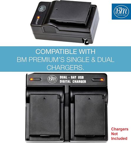 BM Premium 3 Pack of LP-E10 Batteries for Canon EOS Rebel T3, T5, T6, T7, Kiss X50, Kiss X70, EOS 1100D, EOS 1200D, EOS 1300D, EOS 2000D Digital Cameras in Kuwait