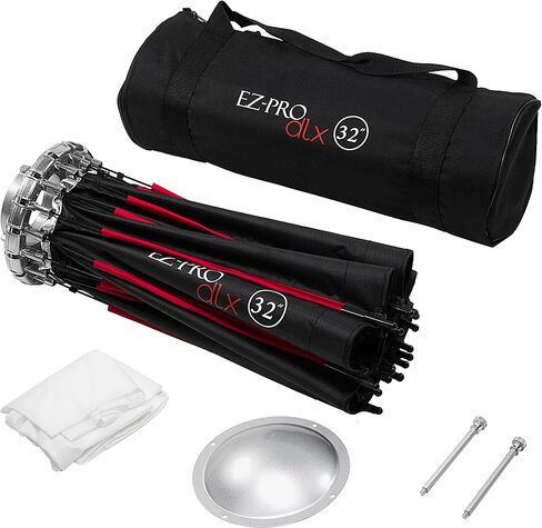 Fotodiox EZ-Pro DLX 24" Collapsible Beauty Dish & Softbox Combination with Bowens Insert & Grid - Silver Reflective Interior & Plate with Double Diffusion in Saudi Arabia