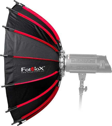 Fotodiox EZ-Pro DLX 24" Collapsible Beauty Dish & Softbox Combination with Bowens Insert & Grid - Silver Reflective Interior & Plate with Double Diffusion in Saudi Arabia