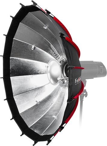 Fotodiox EZ-Pro DLX 24" Collapsible Beauty Dish & Softbox Combination with Bowens Insert & Grid - Silver Reflective Interior & Plate with Double Diffusion in Saudi Arabia