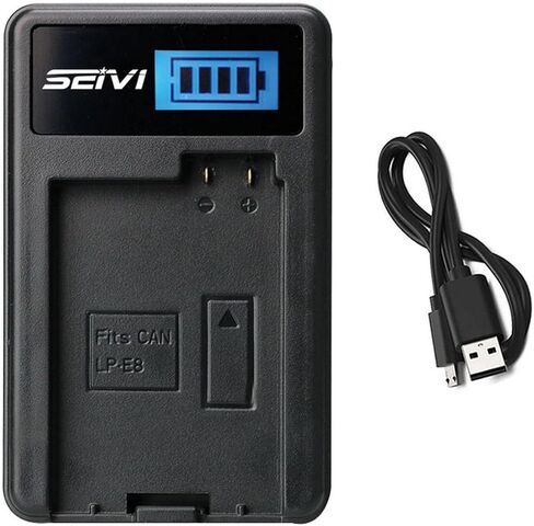 LP-E8 Battery Charger for Canon EOS Rebel T2i, T3i, T4i, T5i Digital SLR Camera in Saudi Arabia