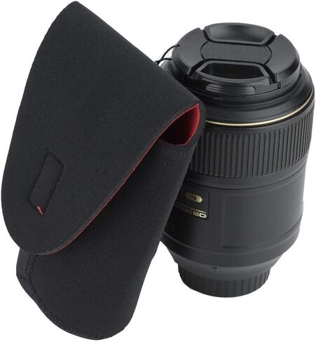 Camera Lens Storage Bag, Lightweight Camera Lens Bag, 5pcs Portable Neoprene Material Hook&Loop Design on The Cap for Photography Lovers in Kuwait