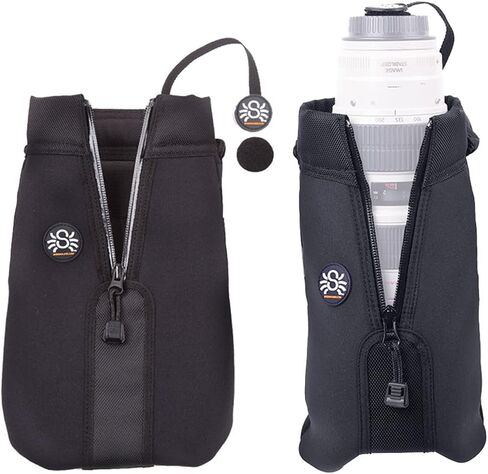 SPIDER HOLSTER – SpiderPro Medium Camera Lens Pouch for Any Belt Featuring One-Handed Zipper Access, Built-in Rain Hood, and Velcro Lens-Cap Tether – Designed to Fit 24-70mm Lens in Saudi Arabia