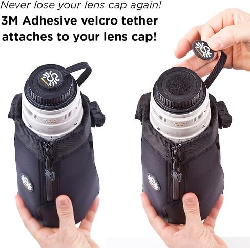 SPIDER HOLSTER – SpiderPro Medium Camera Lens Pouch for Any Belt Featuring One-Handed Zipper Access, Built-in Rain Hood, and Velcro Lens-Cap Tether – Designed to Fit 24-70mm Lens in Saudi Arabia