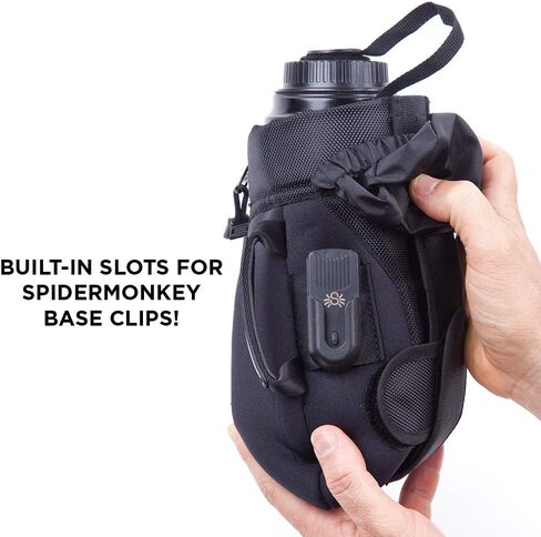 SPIDER HOLSTER – SpiderPro Medium Camera Lens Pouch for Any Belt Featuring One-Handed Zipper Access, Built-in Rain Hood, and Velcro Lens-Cap Tether – Designed to Fit 24-70mm Lens in Saudi Arabia