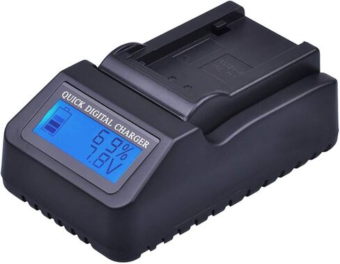 شاحن بطارية سريع LCD لباناسونيك VW-VBD29، VW-VBD55، VW-VBD58، VW-VBD78، AG-B23، AG-VBR59، AG-VBR89G، AG-VBR118G in Kuwait