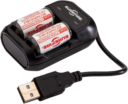 SUREFIRE 123A Rechargeable Batteries Includes Charger SFLFP123-KIT in Saudi Arabia