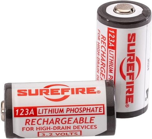 SUREFIRE 123A Rechargeable Batteries Includes Charger SFLFP123-KIT in Saudi Arabia
