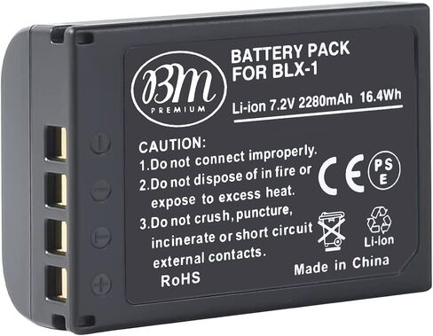 BM Premium BLX-1 High Capacity Battery for Olympus OM System OM-1 Cameras in Saudi Arabia
