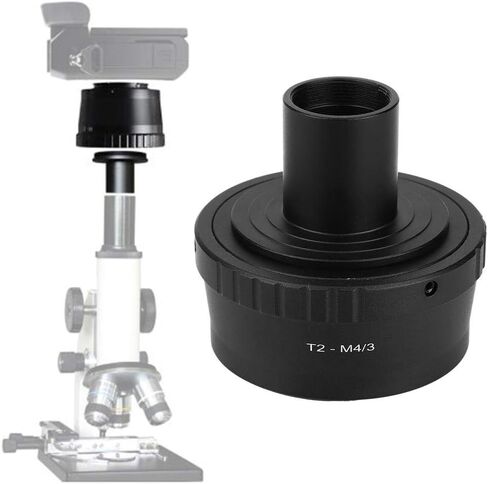 T2-M4/3 Microscope Adapter with M42 Thread, Converter for 23.2mm T Mount Microscope Eyepiece to for Olympus M4/3 Mount Mirrorless Camera in Saudi Arabia