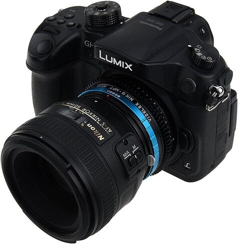 Vizelex Polar Throttle Lens Mount Adapter - Nikon Nikkor F Mount G-Type D/SLR Lens to Micro Four Thirds (MFT, M4/3) Mount Mirrorless Camera Body with Built-in Circular Polarizing Filter in Saudi Arabia