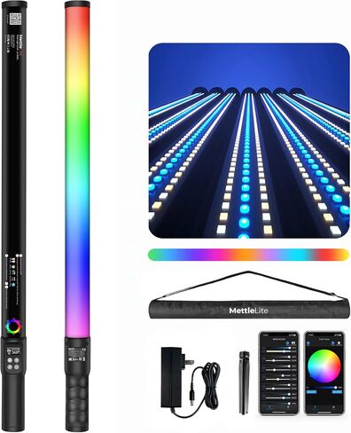LS400C RGB LED Light Stick Full Color Continuous Output Video Light 2 ft with APP Control 2800K-8000K CRI96 TLCI97 RGB CCT HSI 10 Customizable Light Effects Built in Rechargeable Battery in Saudi Arabia