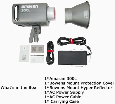 Aputure Amaran 300C RGBWW Full Color LED Video Light,300W Bi-Color 2500K to 7500K Bowens Mount Continuous Light Bluetooth App Control 9 System FX DC/AC Power Supply Silent Fan in Saudi Arabia