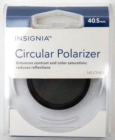 Insignia 40.5mm Circular Polarizer Camera Lens Filter NS-CP405 Vibrant Color in Saudi Arabia