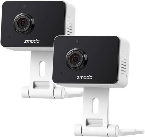 Zmodo Mini Pro، كاميرا أمان لاسلكية بمقبس 1080 بكسل، كاميرا منزلية ذكية داخلية مع كشف الحركة بالذكاء الاصطناعي، كاميرا مربية الحيوانات الأليفة، رؤية ليلية، صوت ثنائي الاتجاه، تطبيق الهاتف، Alexa ومساعد Google متاح in Kuwait