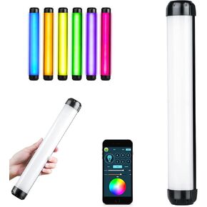Weeylite K21 RGB Handheld LED Video Light Wand Stick Photography Light Stick with Magnet and Color Dimming 1000 Lumens Adjustable 2500K-8500K Built-in Rechargeable Battery APP Control Holder Light in Kuwait