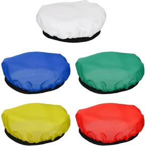 PATIKIL 7" 18cm Soft Diffuser Lamp Cover, 5 Pack Cloth Diffuser Strobe Reflector Lamp Sock for Flash Light Beauty Dish Photography Studio, Multicolor in Kuwait