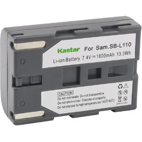 Kastar Battery 1 Pack for Samsung SB-L110 SB-L220 and Samsung SC-D101 SC-D103 SC-D107 SC-D130 SC-D180 SC-D23 SC-D230 SC-D24 SC-D27 SC-D6040 SC-D6550 SC-D67 SC-D77 DuoCam SC-D6040 Medion MD80566 in Kuwait