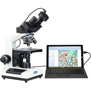 OMAX 40X-2000X Compound Binocular Biological Microscope with 9.0MP USB Digital Camera in Kuwait