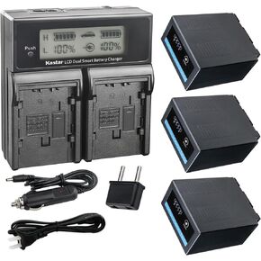 Kastar 2-Pack CGR-D54 Pro Battery and CH04 Fast Charger Compatible with Panasonic AG-AC8PJ AG-AC30 AG-AC90 AG-AC90P AG-AC90PJ AG-AC90PX AG-DVC7 AG-DVC7P AG-DVC15 AG-DVC15P AG-DVC30 AG-DVC30E Camera in Saudi Arabia