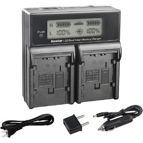 Kastar 2-Pack CGR-D54 Pro Battery and CH04 Fast Charger Compatible with Panasonic AG-AC8PJ AG-AC30 AG-AC90 AG-AC90P AG-AC90PJ AG-AC90PX AG-DVC7 AG-DVC7P AG-DVC15 AG-DVC15P AG-DVC30 AG-DVC30E Camera in Saudi Arabia