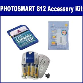 Synergy Digital Camera Accessory Kit, Compatible with HP PhotoSmart 812 Digital Camera - Kit Includes: KSD2GB Memory Card, ZELCKSG Care & Cleaning, SB257 Charger in Saudi Arabia
