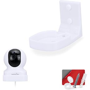 Wall Mount Holder for Wansview Dome Q5 Smart Security Camera, Custom Designed Bracket, Reduce Blind Spots & Clutter, Easy to Install, Adhesive & Screw in (White) in Kuwait