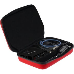 Navitech Red Heavy Duty Rugged Hard Case/Cover with Shoulder Strap Compatible with The Alfawise Mini PC Z83V in Kuwait