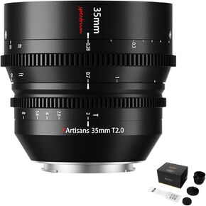 7artisans 35mm T2.0 Cine Lens for Sony E-Mount,Full Frame Large Aperture Camera Lenses in Saudi Arabia