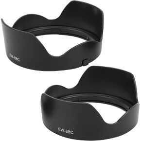 EW 88C 2PCS Lens Hood Sunshade Cover for EF 17 40mm 17 35mm 20 35mm Camera Lens Shield Plastic Lens Prevent Wind, Sand, Rain Camera Accessory in Saudi Arabia