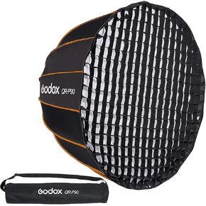 Godox QR-P70 27.6 بوصة 70 سم محمول سريع التركيب، صندوق ناعم مكافئ عميق، مع ناشر أمامي وداخلي لـ Godox SL-60W VL150 VL300 UL150 SL150WII SL200WII SZ150R SZ200BI (مع شبكة قماش) in Kuwait