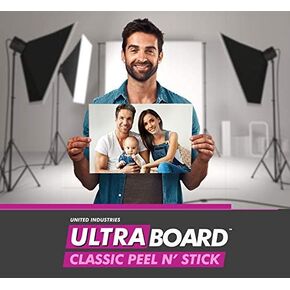 UltraBoard™ Classic Peel N' Stick - 1/2" Thick Self-Stick Adhesive Polystyrene Foam Core Mount Board or Mat Backer for Photo Mounting (10 Pack) (Black, 8" x 10") in Saudi Arabia