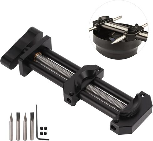 أداة إصلاح ملزمة عدسة Hilitand، أداة إصلاح عدسة الكاميرا من سبائك الألومنيوم، أداة مساعدة ملزمة، نطاق تعديل الفك 8 مم - 90 مم، للعدسة 22 مم - 105 مم مع خيط in Kuwait