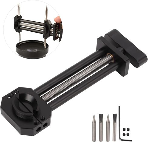 أداة إصلاح ملزمة عدسة Hilitand، أداة إصلاح عدسة الكاميرا من سبائك الألومنيوم، أداة مساعدة ملزمة، نطاق تعديل الفك 8 مم - 90 مم، للعدسة 22 مم - 105 مم مع خيط in Kuwait