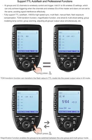 Godox Xpro-F TTL Wireless Flash Trigger 1/8000s HSS for Fujifilm GFX50S, X-Pro2, X-T20, X-T2, X-T1 Digital Camera in Saudi Arabia