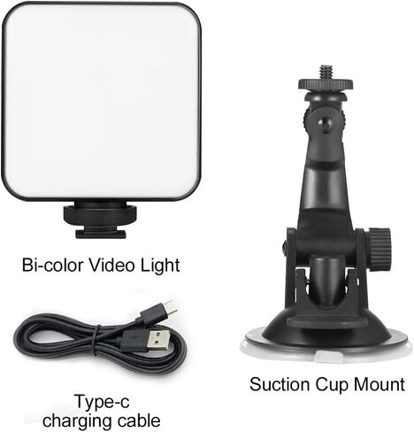 طقم إضاءة للمؤتمرات الفيديو، مصباح فيديو ليد للعمل عن بعد، إضاءة للمؤتمرات الفيديو، مكالمات التكبير، البث المباشر، ضوء فيديو قابل للتعديل مع ترقية كأس الشفط in Kuwait