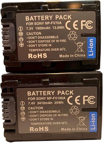 Hubei 7.3V 1900mAh NP-FV70A Replacement Camcorder Battery for Sony NP-FV30 NP-FV50 NP-FV50A NP-FV70 NP-FV70A NP-FV100 NP-FV100A Series in Saudi Arabia
