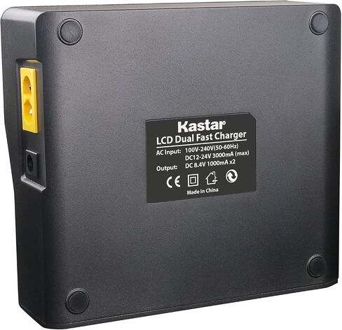 Kastar 2 Pack Battery and LCD Dual Fast Charger for Leica GEB211 GKL311 Leica ATX900 ATX1200 ATX1230 CS10 CS15 GS20 GNSS Receiver GPS900 GPS1200 GRX1200 GX1200 VIA Piper 100 Piper 200 RX1200 RX900 in Saudi Arabia