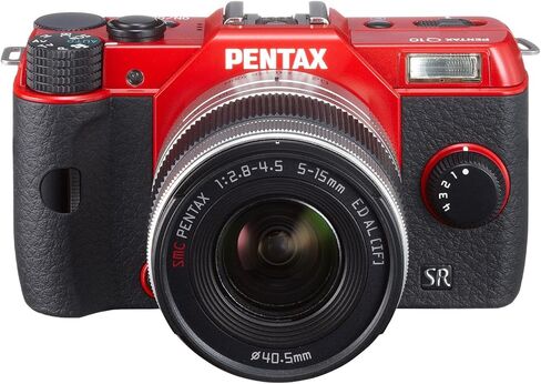 Pentax Q10 Mirrorless Digital Camera with 3-Inch LCD zoom lens kit 12.4MP (RED) (OLD MODEL) in Kuwait