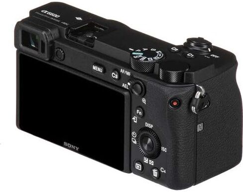 Sony Alpha a6600 Mirrorless Camera (ILCE6600/B) UHD 4K Body Kit + Extra Battery + Flash + 128GB U3 V30 Memory Accessory Bundle in Saudi Arabia