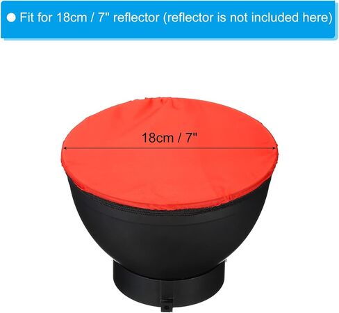 PATIKIL 7" 18cm Soft Diffuser Lamp Cover, 5 Pack Cloth Diffuser Strobe Reflector Lamp Sock for Flash Light Beauty Dish Photography Studio, Multicolor in Kuwait