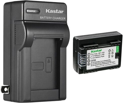 Kastar 1-Pack BP-709 Battery and AC Wall Charger Replacement for Canon LEGRIA HF M406 HFM406, LEGRIA HF M506 HFM506, LEGRIA HF M606 HFM606, LEGRIA HF M706 HFM706, LEGRIA HF M806 HFM806 Camera in Saudi Arabia