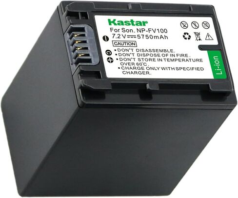 Kastar 2-Pack NP-FH100 Battery Replacement for Sony DCR-SX60, HDR-CX100, HDR-CX100, HDR-CX105, HDR-CX106, HDR-CX11, HDR-CX12, HDR-CX500, HDR-CX505, HDR-CX520, HDR-CX6, HDR-CX7, HDR-HC28 Camera in Saudi Arabia