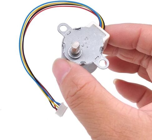 محرك متدرج تيار مستمر 24BYJ48 5V 2W محرك تروس خطوة للتدفئة يهز الرأس حامل جوّال بلاستيكي مروحة يهز رأس المحرك 6 دورة في الدقيقة - (الجهد (فولت): 12 فولت) in Kuwait