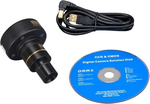 OMAX 40X-2000X Compound Binocular Biological Microscope with 9.0MP USB Digital Camera in Kuwait